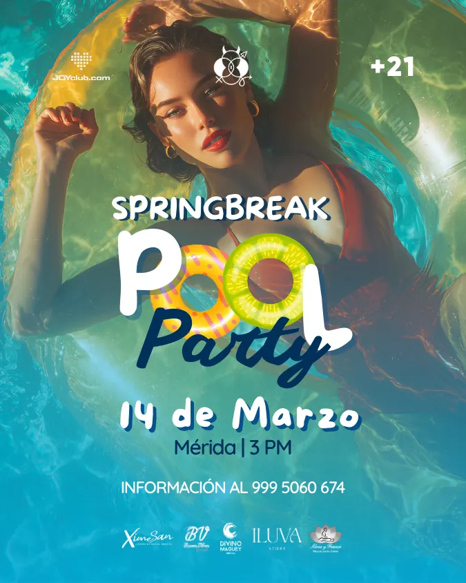 Flyer Springbreak Pool Party